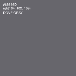 #68666D - Dove Gray Color Image